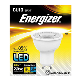 Energizer GU10 LED spot 3w 230lumen (35w)